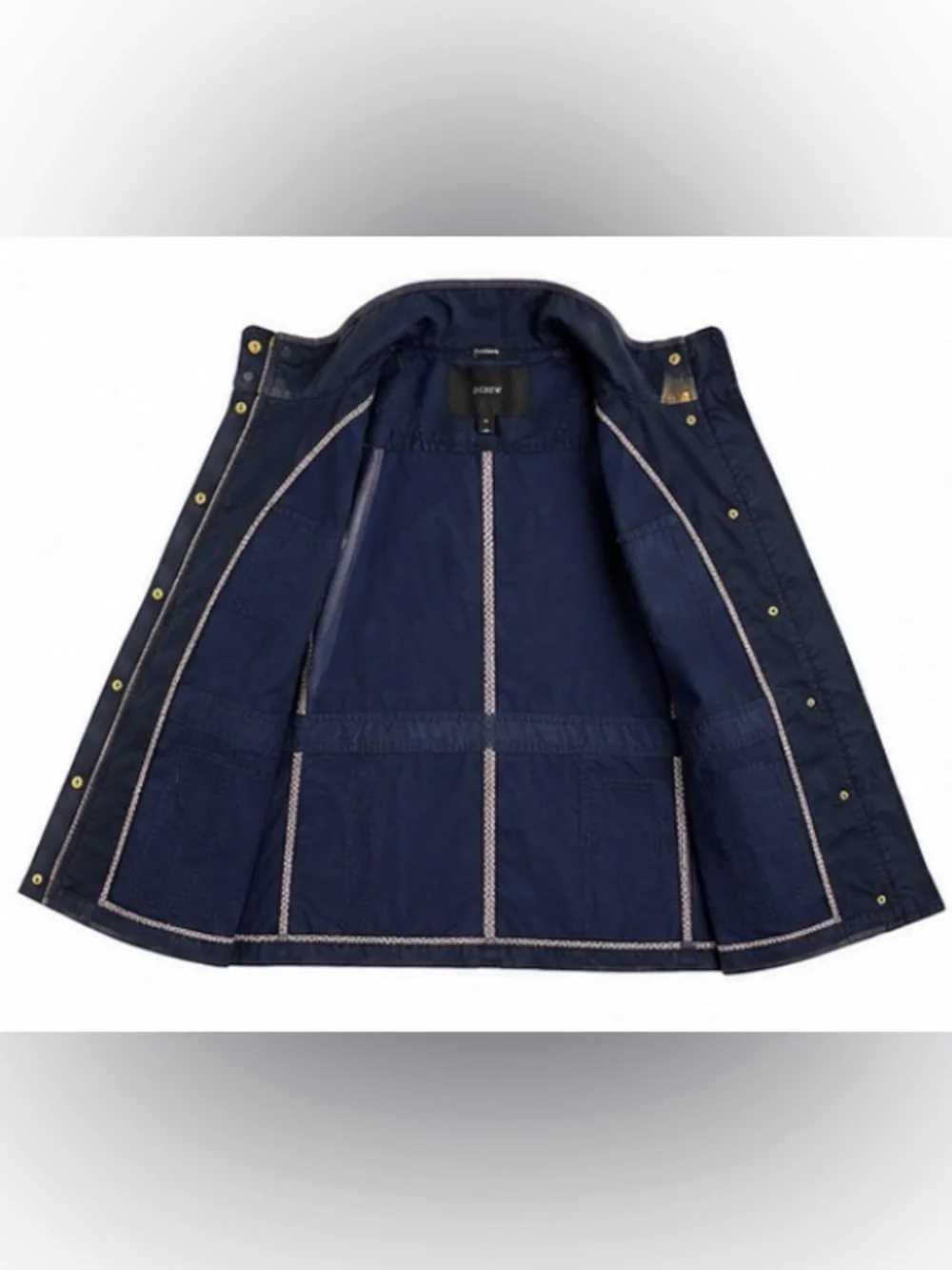J.Crew Navy Utility Field Jacket | Gold Hardware | Size Small
